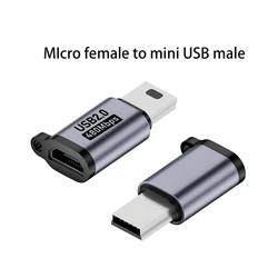 Universal Type C to USB Converter - 480Mbps Fast Charging Adapter - 2pcs (Micro To Mini USB)