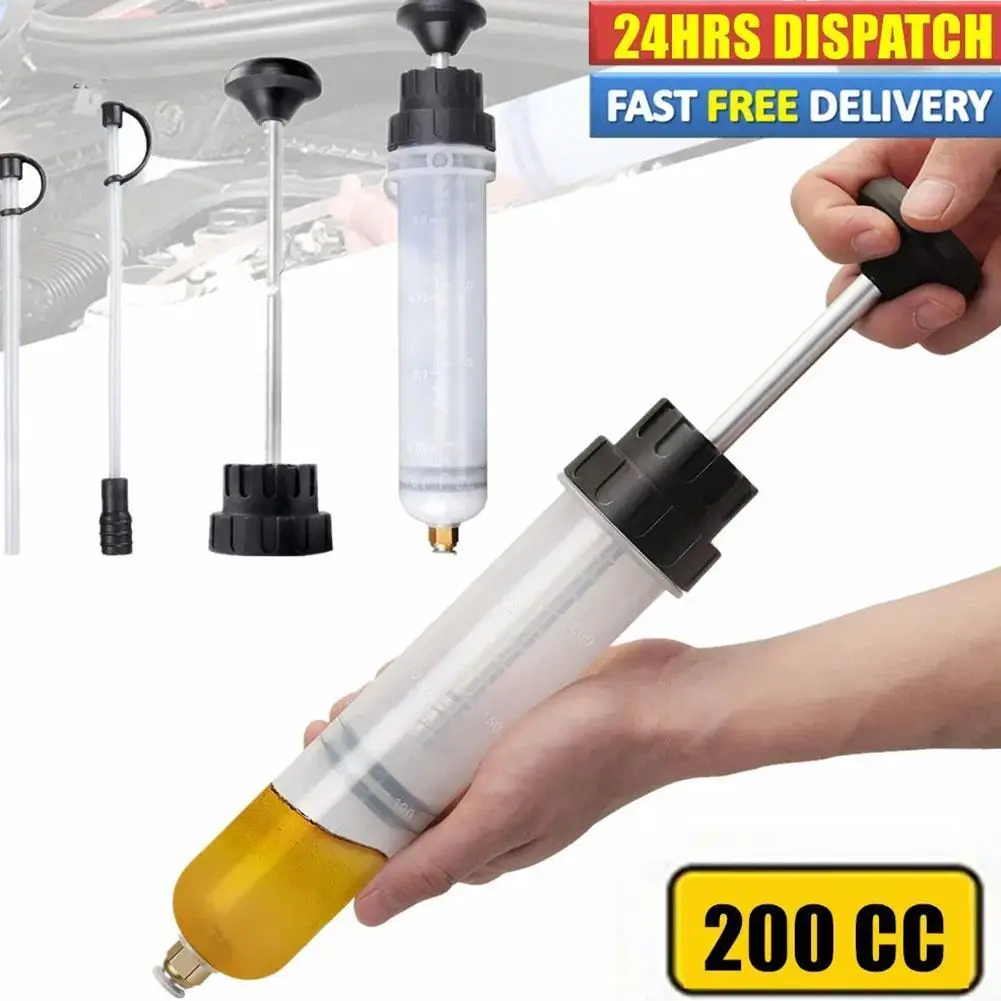 200cc Car Oil Change Brake Bleeder Fluid Pump Extractor Filling Syringe Bottle Universal Truck Motorcycle Vehicles Accessories