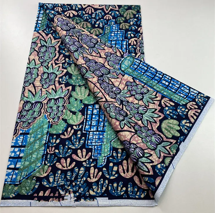 Batik Super Ankara Newest African Wax Prints Fabric 100% Cotton Fabric For Dress 6Yards S02 5