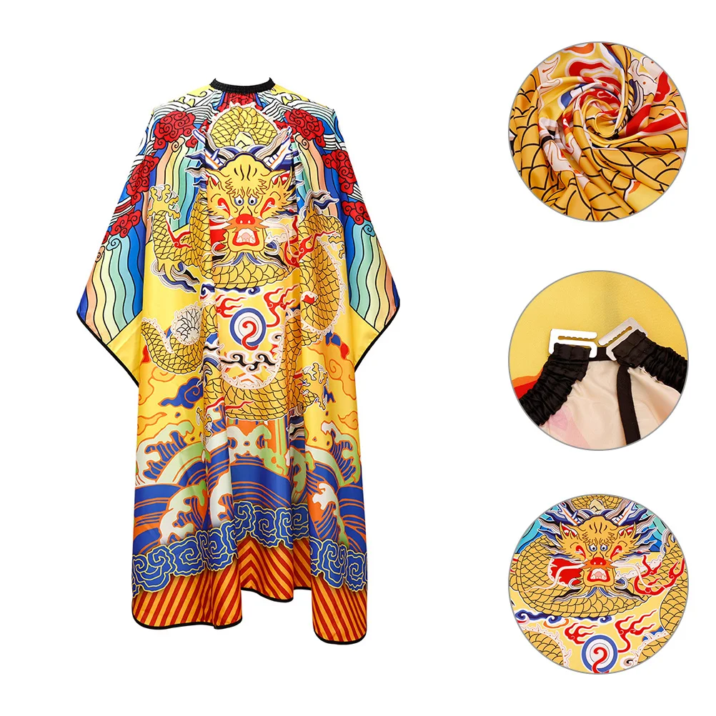 

Hair Salon Cape Stylist Haircut Cape Large Size Hairdressing Cape Chinese Style Barber Cape for Adult