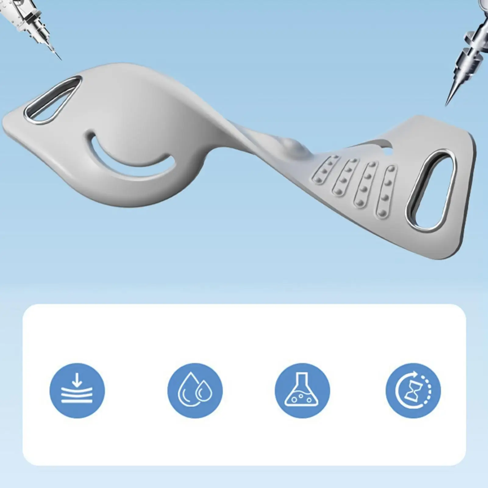 Patellar Tendon Support Strap 2 Pieces Adjustable Patella Tendon Brace Silicone Brace For Running Hiking Soccer Basketball