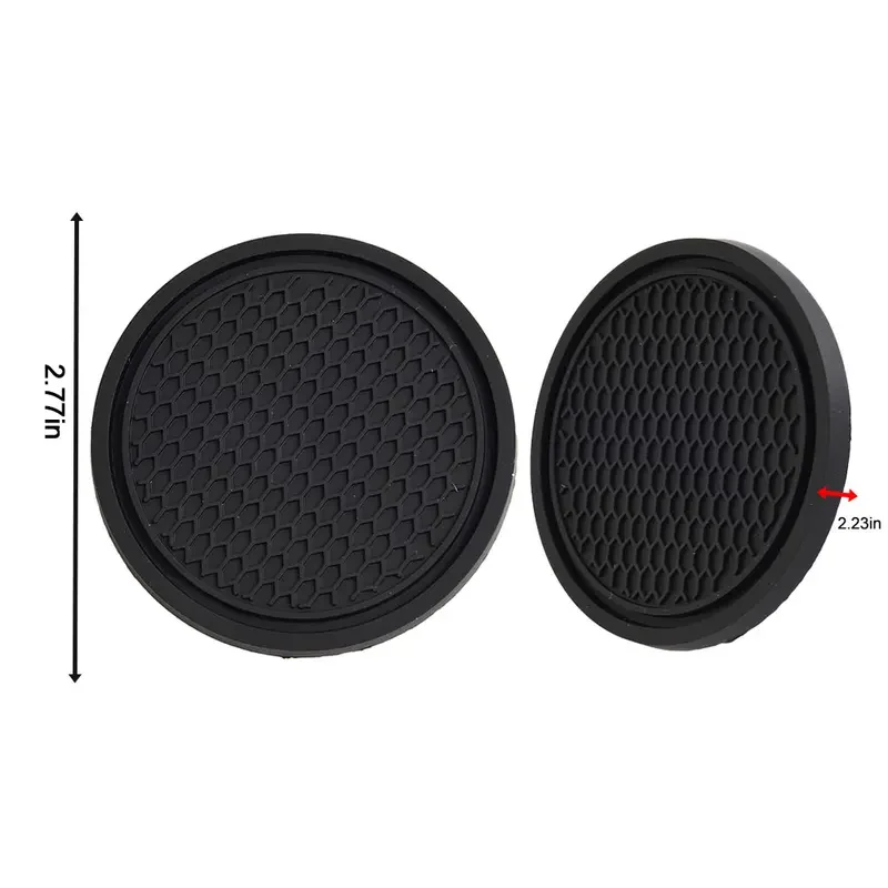 2pcs Car Auto Cup Holder Anti Slip Insert Coasters Pads Interior Accessories For Most Cups cup holder inserts