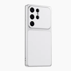 Luxury Lychee Grain PU Leather Phone Case with Litchi Skin Texture - Galaxy S23 Ultra (White)