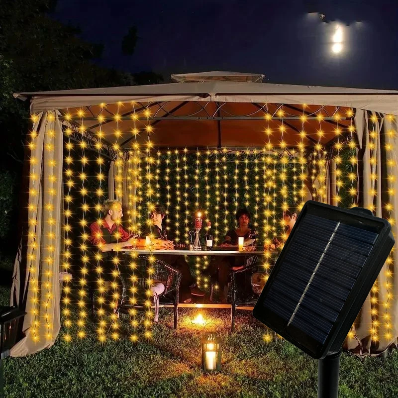 DAHAN Cortina De Luces (600 LED) Cadena De Luces Impermeable 6Mx3M, 8