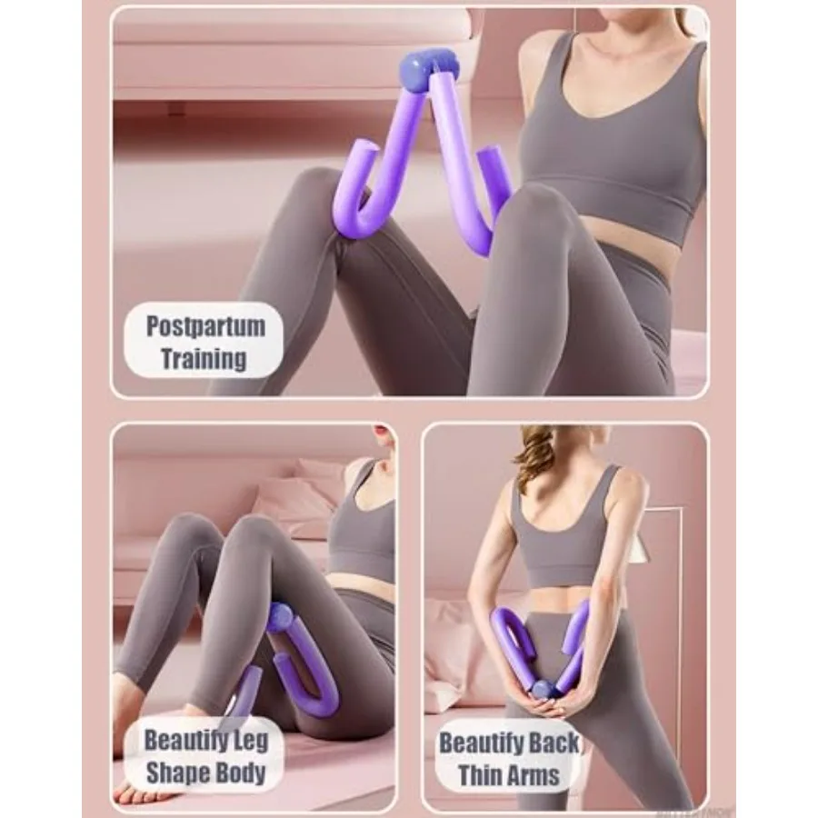 Thigh Exerciser and Pedal Resistance Bands with Handle for Arm Leg Abs Back Biceps Waist Stomach Muscles Stretching Slimming Tra