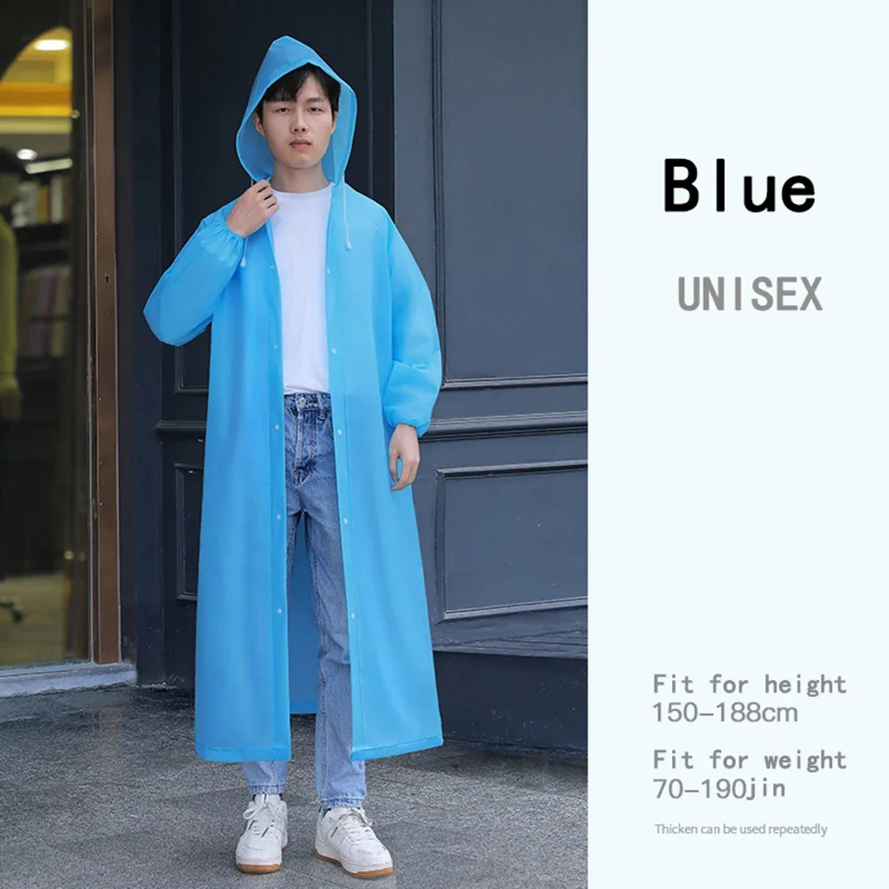 Raincoat 1PCS EVA Unisex Thickened Waterproof Rain Coat Women Men Camping Waterproof Rainwear Suit