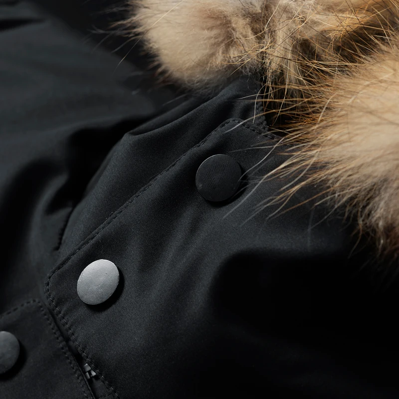Mens Coat High Quality Thermal Down Jacket Thick Puffer Jacket Overcoat Men's Winter Parka Men 90% White Duck Down Removable Cap 4