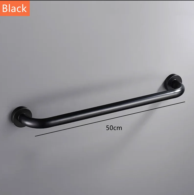 Anti-Slip Shower and Bathroom Handrail with Towel Rack - Stainless Steel
