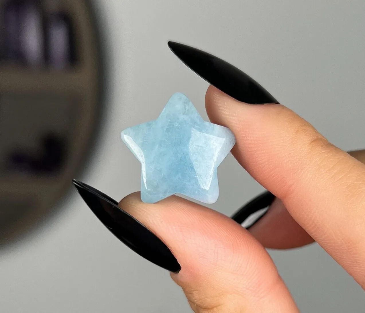 Natural Mini Aquamarine Stars Reiki Healing Divination Gemstone Collecion Souvenir 3