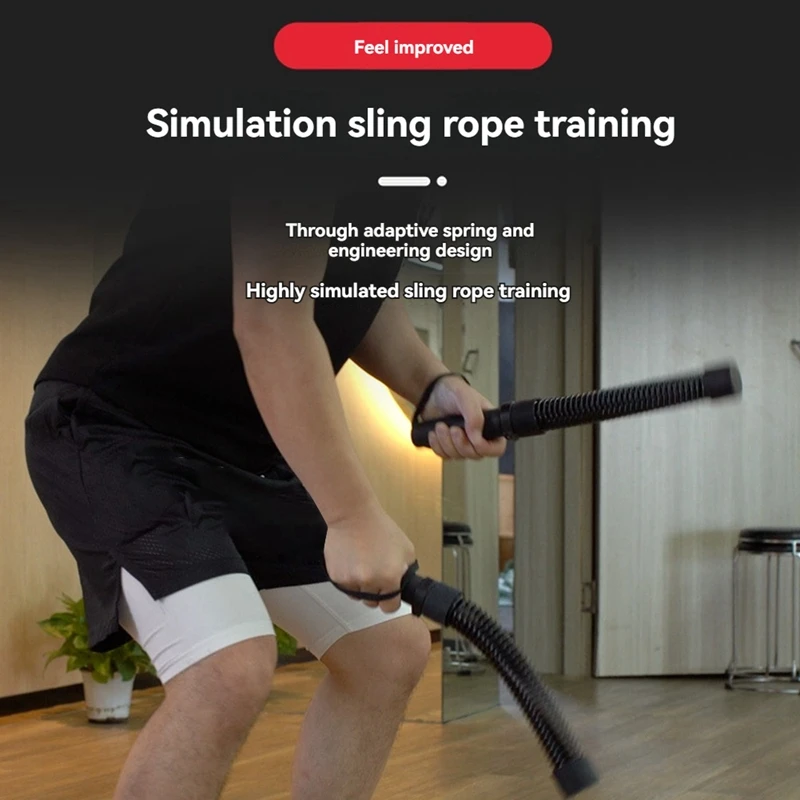 Workout Rope Spring Rod Portable Battle Rope Rod Exercise Equipment