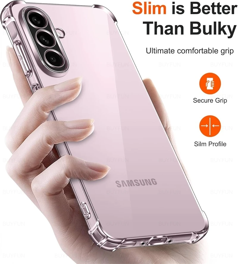 Shockproof Silicone Soft Case - Clear Ultra-Thin Luxury Back Cover