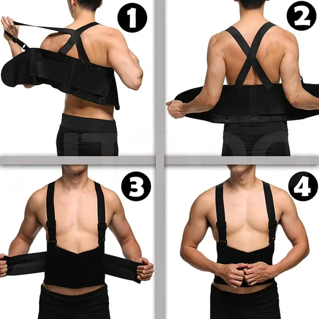 1PCS Lumbar Back Support Belt for Men & Women - Lower Back Pain Relief & Heavy Lifting Support for Work, Warehouse, Moving 4