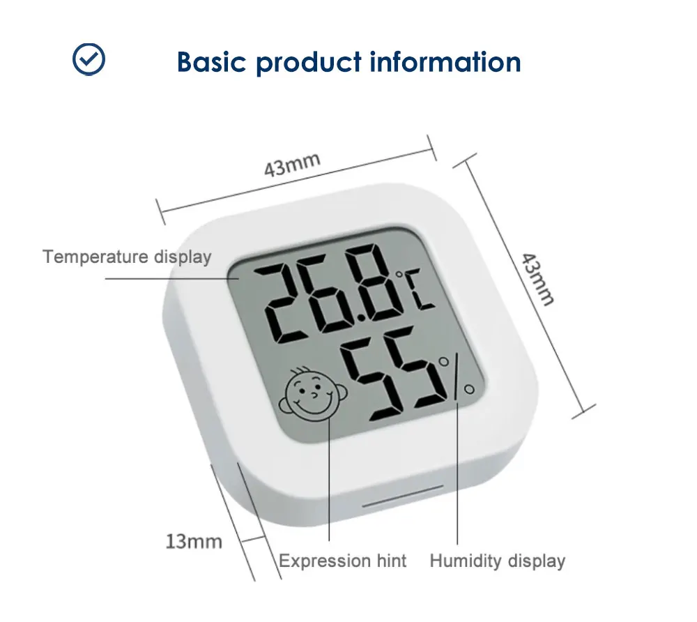 higrômetro termômetro detector automação residencial inteligente apoio controle remoto alexa