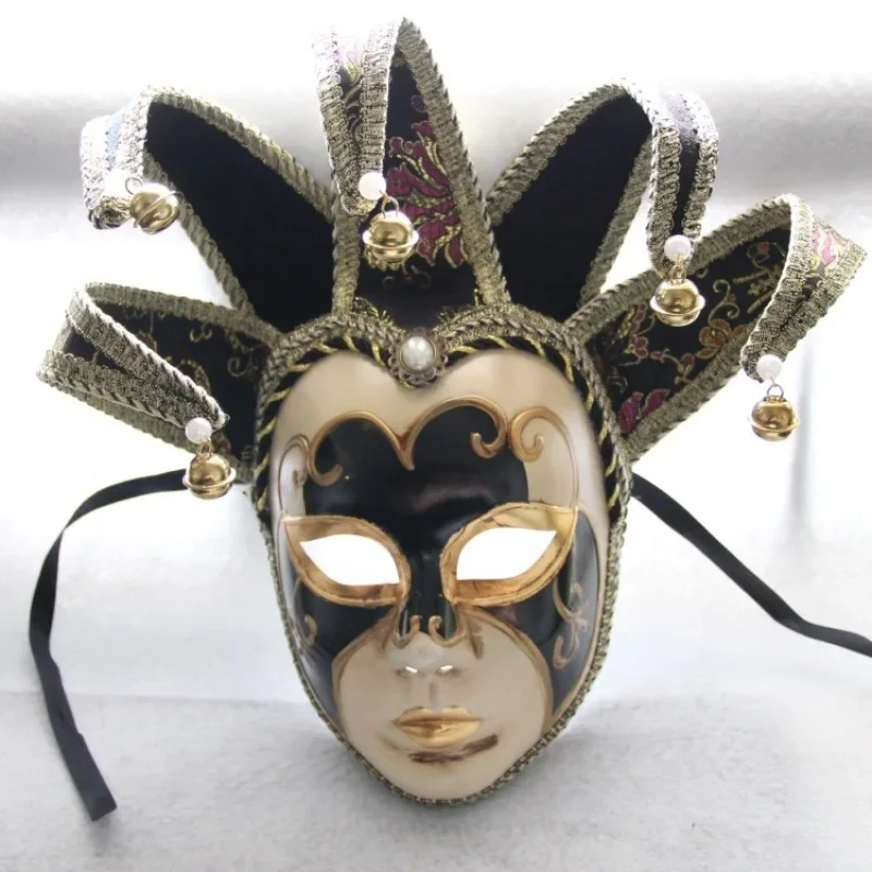 Festivals Party Venice Italy Full Face Bells Retro Mask