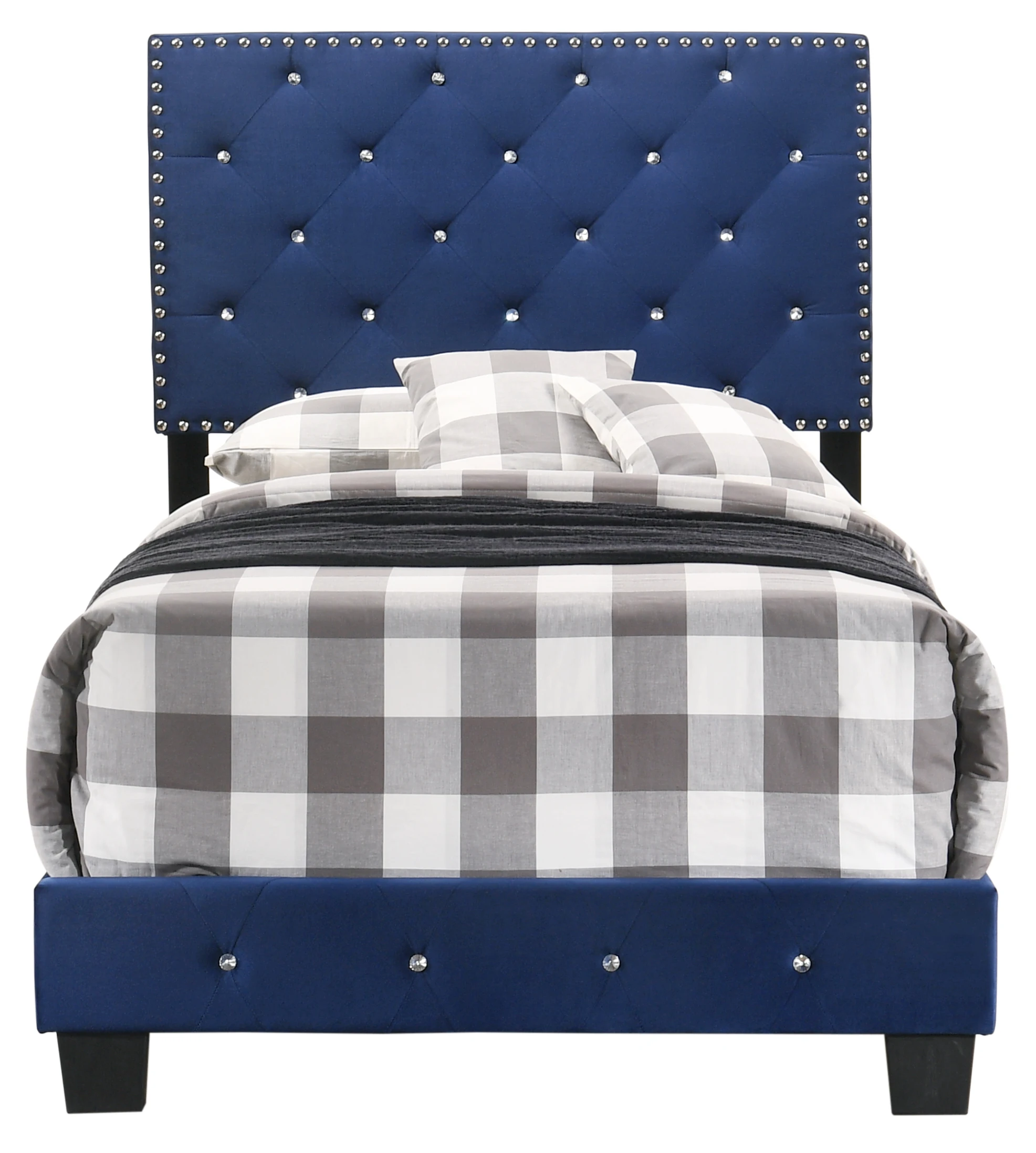 

Glory Furniture Suffolk G1405-TB-UP Twin Bed , NAVY BLUE