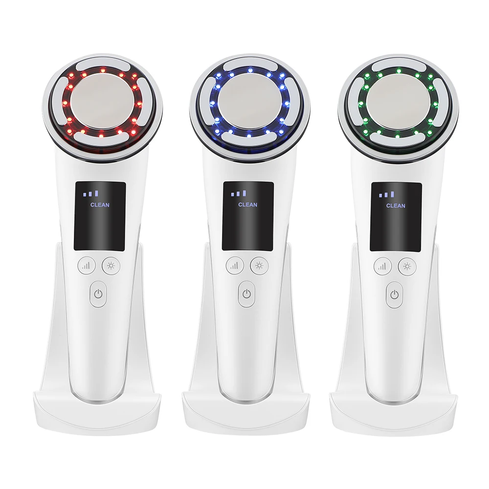 

Hot and Cold Compress Pulse Beauty Instrument IPL Skin Rejuvenation Firm Skin Three Color Light Micro Current Lift Slimming Tool