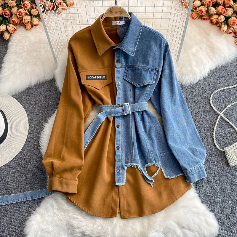 

Aesthetic Cute Women Sexy Holiday Club Sweetie Puff Sleeve Turn Down Collar Belt Girl Vestidos All Match Vintage Popular Dresses
