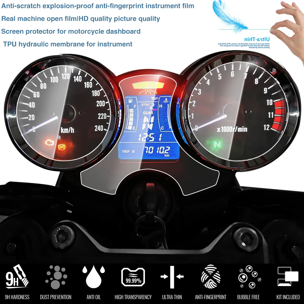 Motorcycle Cluster Scratch Protection Film Screen Protector Accessories for Kawasaki Z900RS Z900-RS Z-900 900RS motorcycle screen protector