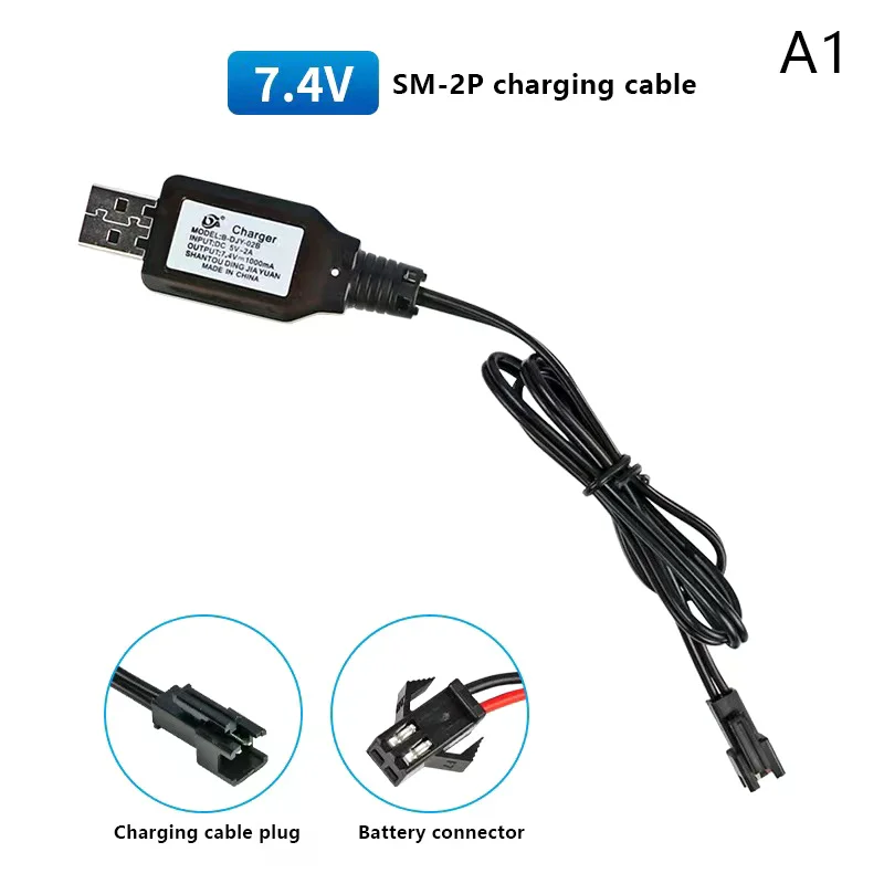 Chargeur multiport USB SM4P 400mA 7.4V/3.7V pour voiture électrique