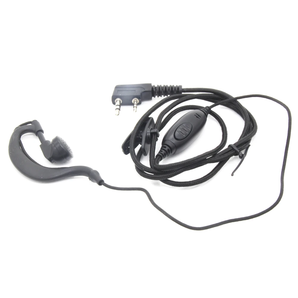 

2Pin K Head Braided Wire Earpiece Headphone for Kenwood Baofeng UV 5R Radio