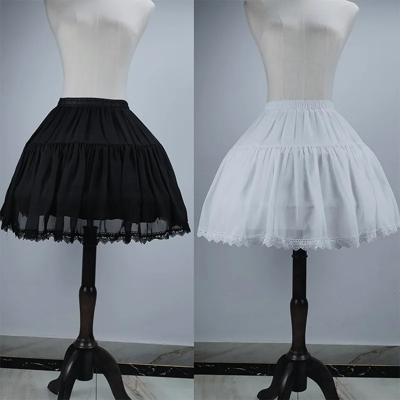 Lolita Daily Cool Fishbone Crinoline Lolita Adjustable Violence Slip Dress Soft Girl Skirt Cosplay