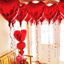 Globos de aluminio con forma de corazón y oro rosa para niña, Globos de helio de Metal de 18 pulgadas, decoraciones para fiesta de boda, regalos de compromiso de cumpleaños
