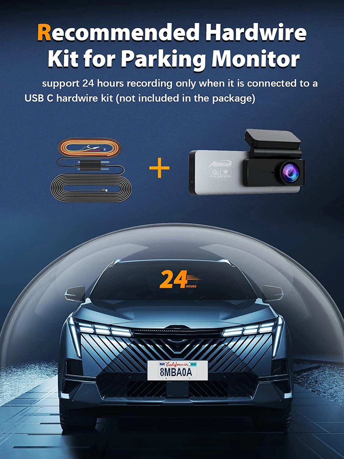 Cross-border dedicated to the new screen exquisite driving recorder 4K HD front and rear dual recording built-in WIFI night vision