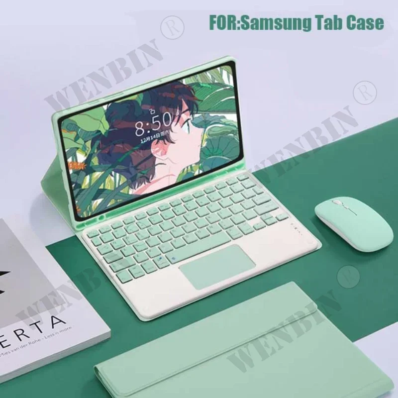 

Keyboard Case For Samsung Tab S9 S8 S7 Plus FE S6 Lite A7 A8 Funda Cover For Samsung Tab S6 Lite