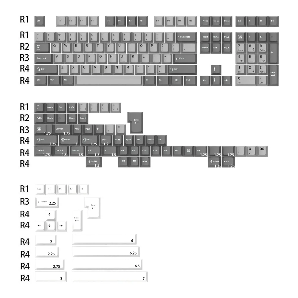 Gj-interstellar Pbt Doubleshot Keycap Teclado Cereja mx Juízes Fantasmas 60 65 87 104 Bm60 Bm65 Xd64 Bm68 Cstc75 Mk870 Vn96 X75 - Imagem 3