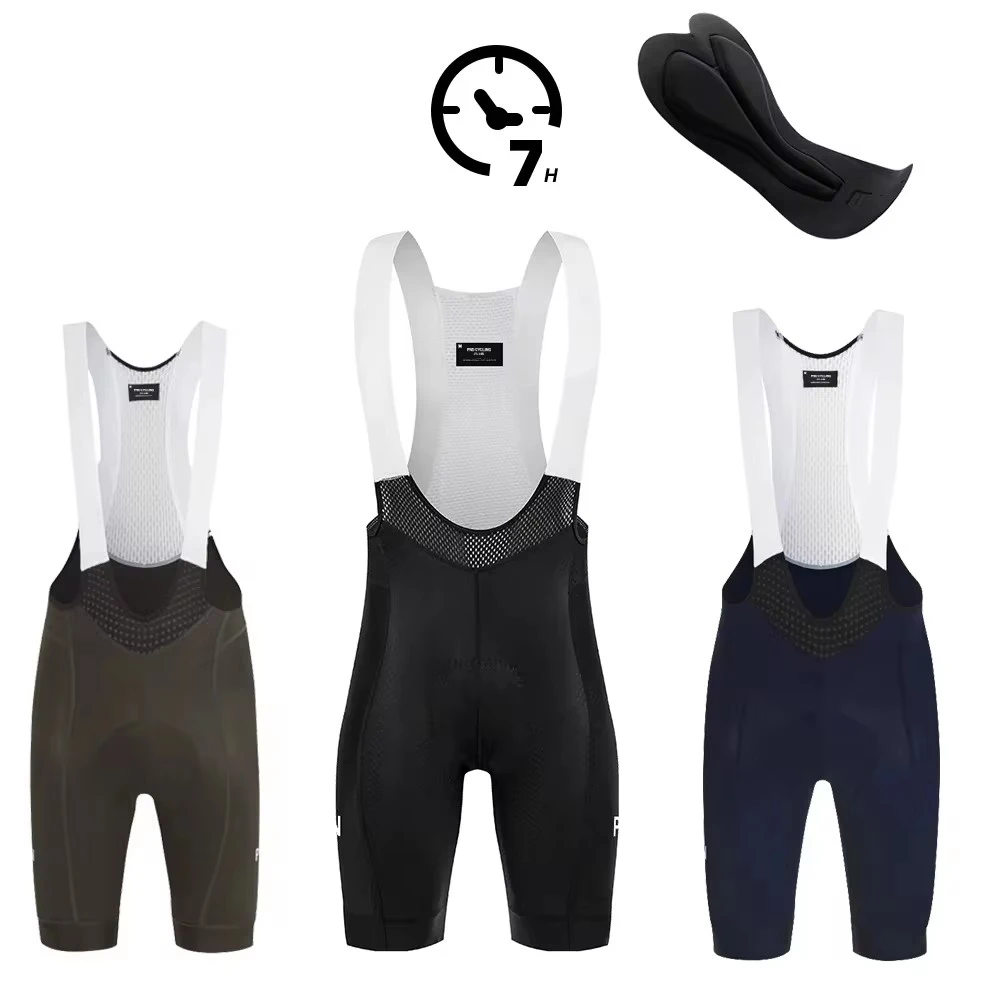 Men Cycling Bib Shorts Mechanism Mountain Bike Bib Shorts 6H Padded Breathable Quick Dry MTB Road Bicycle Racing Cycling Pants