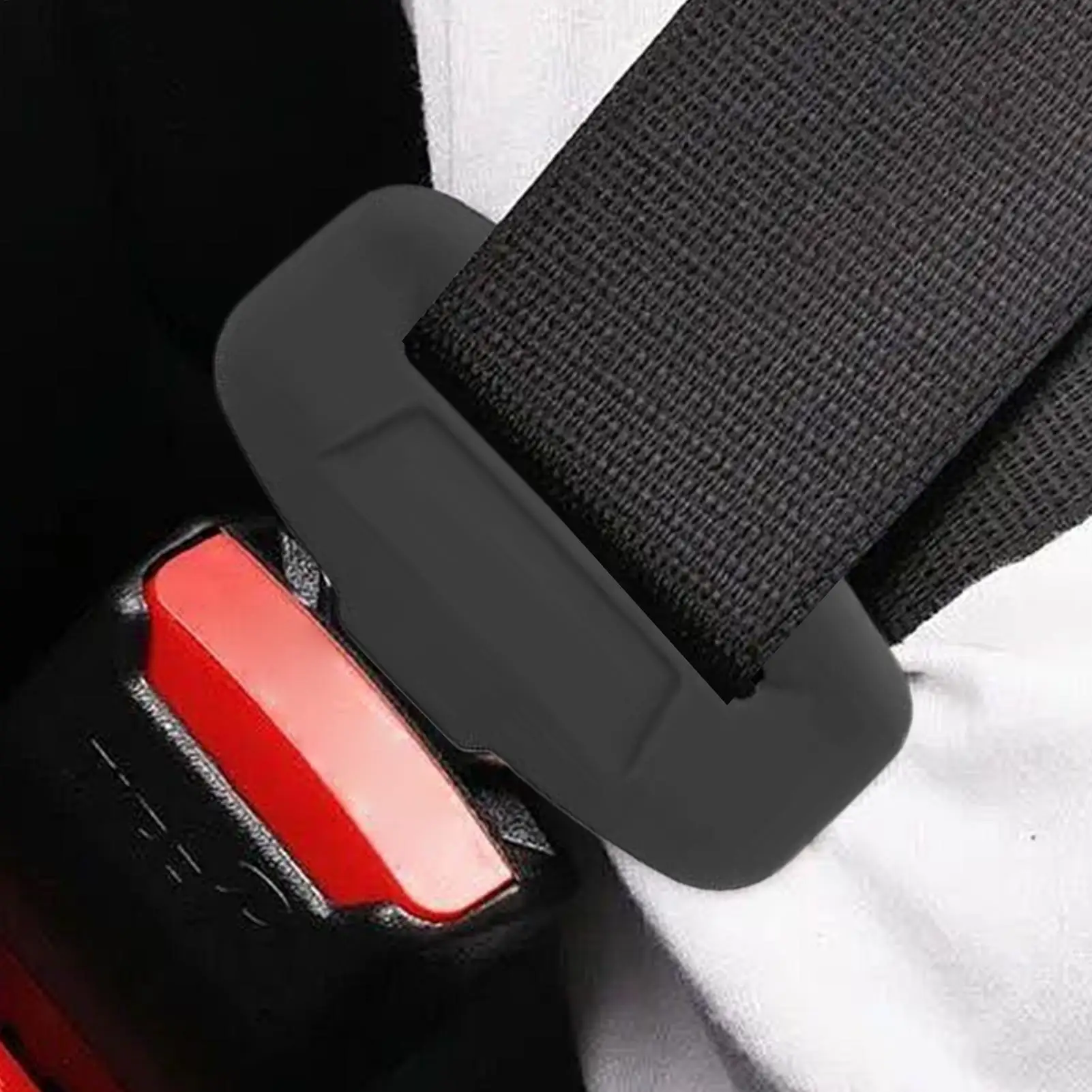 유니버설 소프트 실리콘 안전벨트 버클 보호 커버 자동차 안전벨트 버클 보호 커버 충돌 방지 케이스 자동차 시트 장식