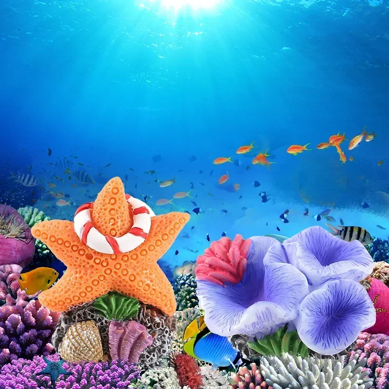 Simulation Aquarium Fish Coral Resin Ornaments Mini Aquascape Colorful Coral Dollhouse New Home Decor Crafts Ornaments Figurines artificial plants fish tank ornaments fish tank decorations aquarium ornaments artificial aquarium plants mini landscape ornaments