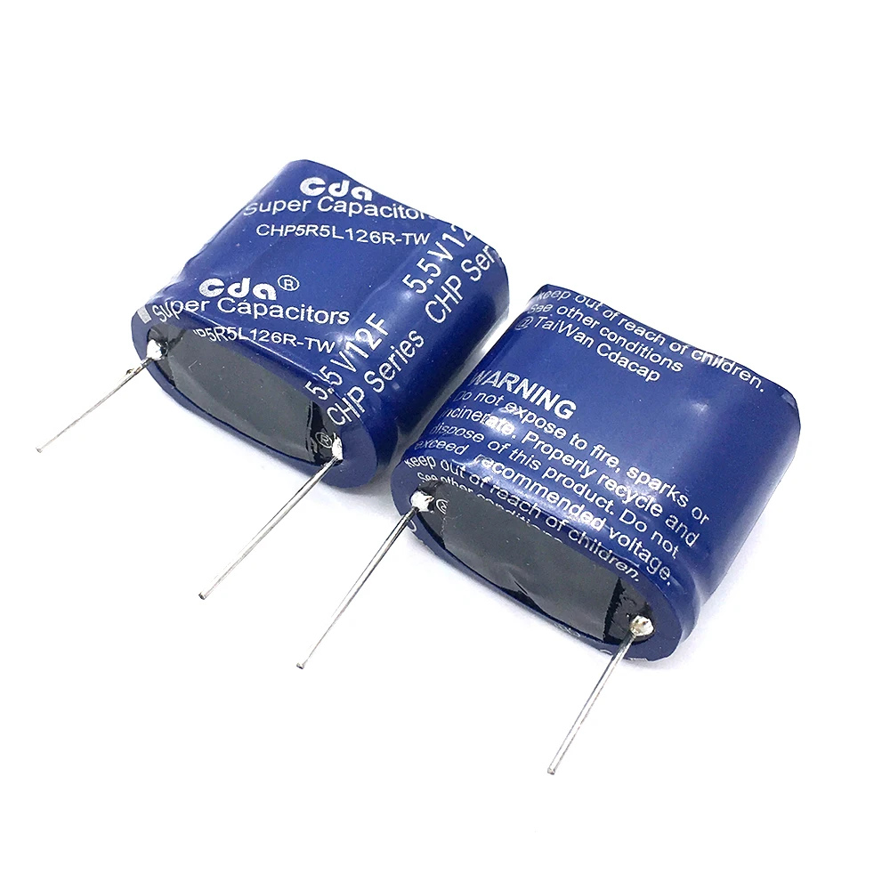 Super Condensatori Chp Cda 5.5V 12F Chp5R5L126R-Tw Supercondensatori Farrah Ultra Condensatore