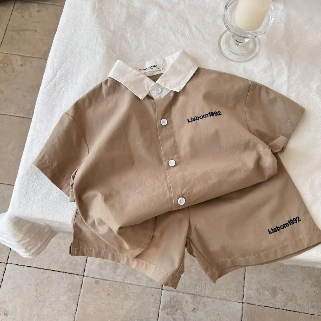 Kids Clothing Set Summer Boys and Girls' Clothing Set Children's Casual Short Sleeve Top Shorts Casual Two Kids Baby Outfits girls clothing set boys clothing set