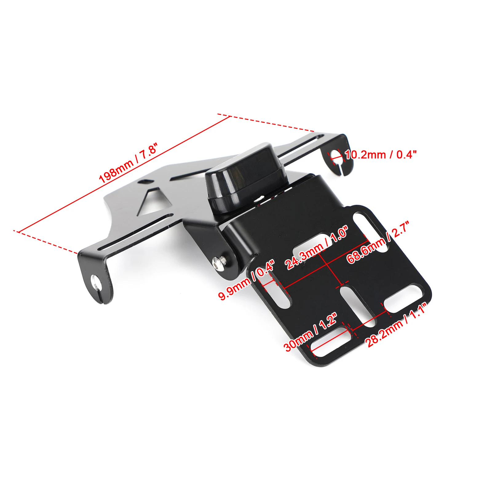 Motorcycle License Plate Holder Universal Motorcycle License Number Plate Frame Holder Bracket Adjustable Angle Motorbike Accessories