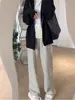 Maternity Striped Wide-legged Pants Fall Winter 2023 New Outside Wear Padded Thickened Drape Bottoming Pants Maternity Clothes 6