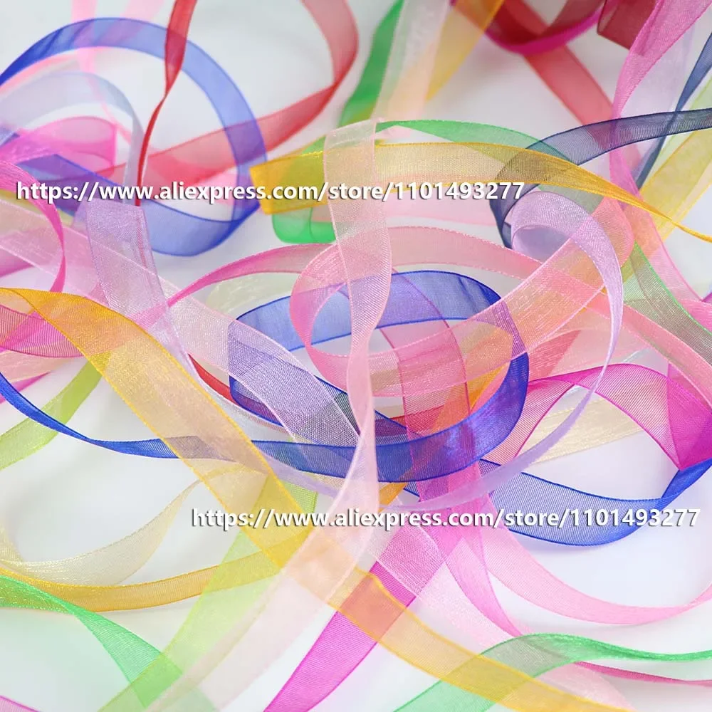 5 Yards Organza Ribbon for Gift Wrapping and Crafting