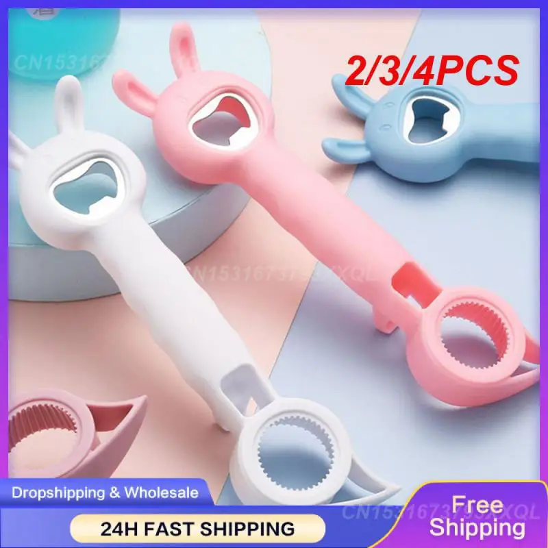

2/3/4PCS Bottle Opener Multi-color Optional Purple Can Opener Lid Remover Canned Fish Lipper Easy To Carry Lid Opener