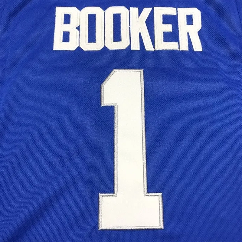 Basketball Jersey Men Oversize 1 Booker University Kentucky Embroidery Breathable Sportswear basketball jerseys