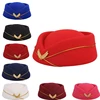 Air Hostesses Hat Stewardess Hat Beret Hat Women Formal Uniform Caps Accessory Party Hats Costume Accessories 1