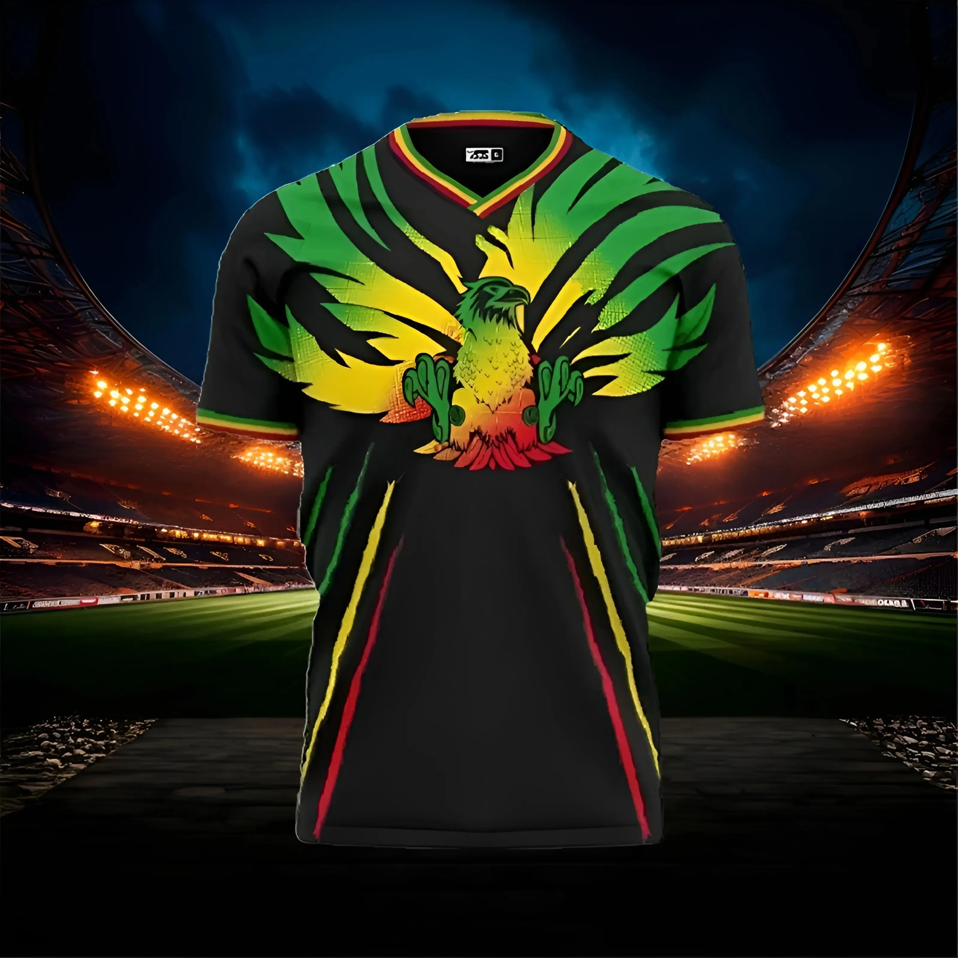 2024 New Mali European Football Jersey 3D Printed Men's T-shirt Extra Large Street Fashion Football Running Sports T-shirt