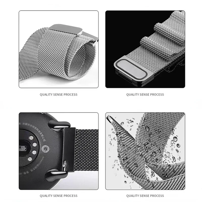 Milanese 22mm Metal Magnetic Wristband Bracelet Accessory