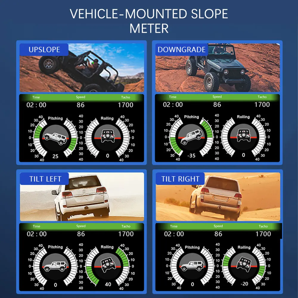 F12 HUD OBD GPS  ÷ 4.5 ġ ڵ  ӵ,   µ ˶   LCD ȭ