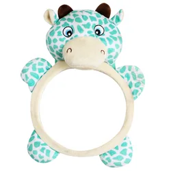 Enhanced Baby Car Seat Mirror with Wide Crystal Clear View and Shatterproof Design (Deer)