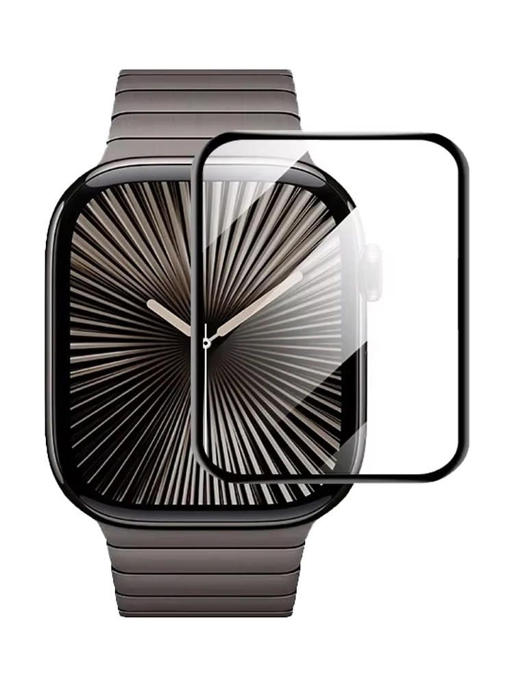 מגן מסך עבור סדרת שעון תפוח 10 9 8 7 6 se 46 מ "מ 42 מ" מ 41 מ "מ 45 מ" מ 40 מ "מ 44 מ" מ 38 מ "מ כיסוי מעוקל סרט מגן לא זכוכית