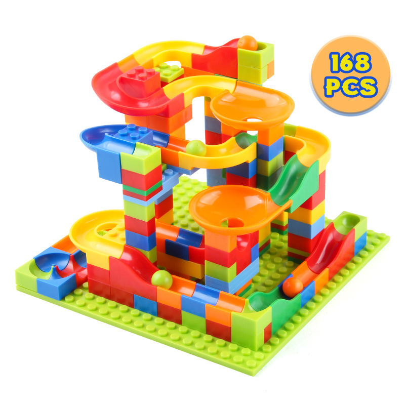Compatible with LEGO building block ball assembly particles 3-6 year old boys and girls slide block children's puzzle toys