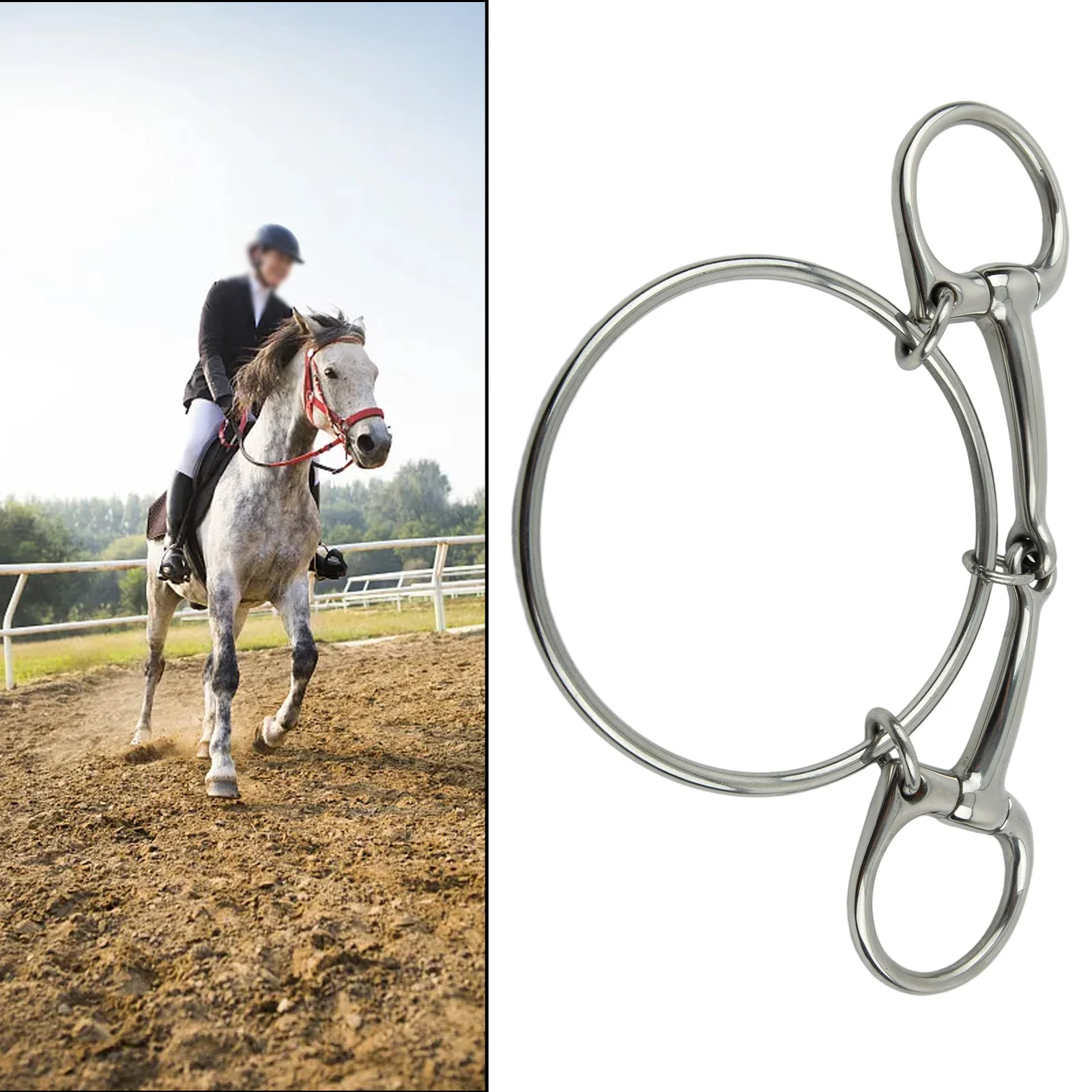 Saddles Horse Bit 1pc Tool Durable Functional Polished Parts Stainless Steel Tack Bits Accessories High Quality