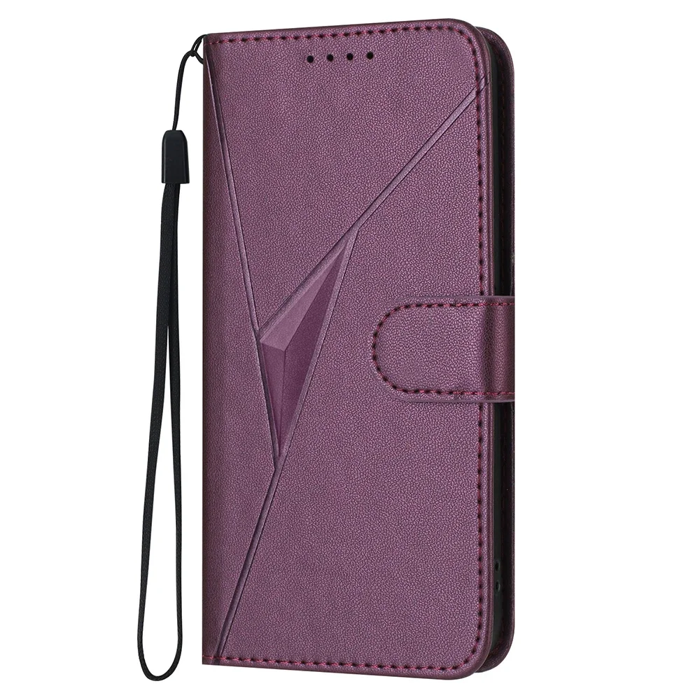 Elegant Leather Flip Wallet Case with Book-Style Card Slot and Phone Cover