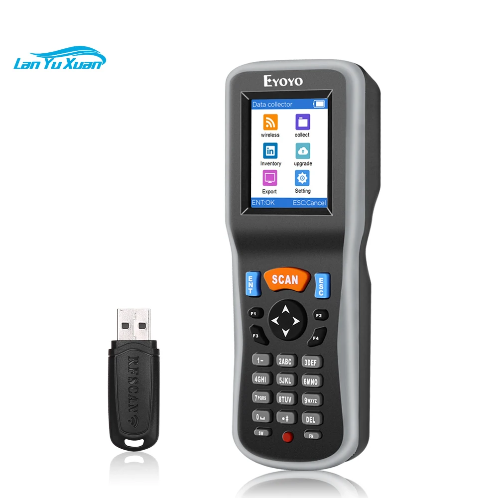 Eyoyo PDT7000 Upgradde Screen Scan 2.4G Wireless 1D 2D Data Collector Inventory Barcode Scanner for Warehouse Inventory System