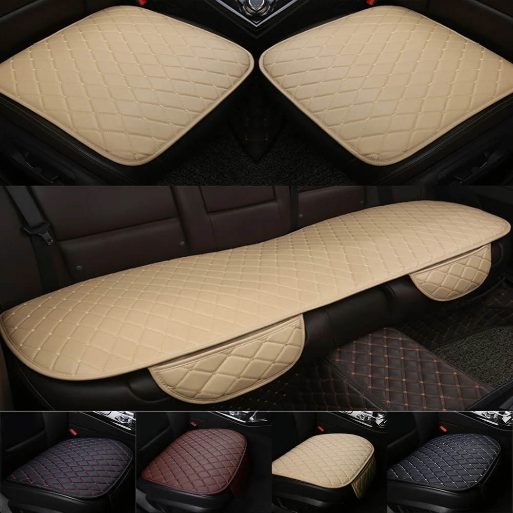 

Leather Car Seat Covers For Hyundai i30 Creta Tucson ix35 Solaris Elantra Santa Fe Kona i40 Getz Palisade Terracan Seat Cushion